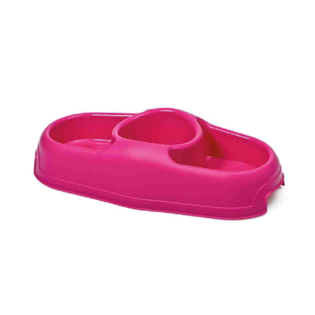 Gamelle Antidérapante Triple pour Chiens – 35,5x18,5x9 cm, 3 compartiments