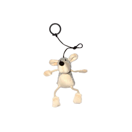 Peluche chien avec cat, chat, 9 cm