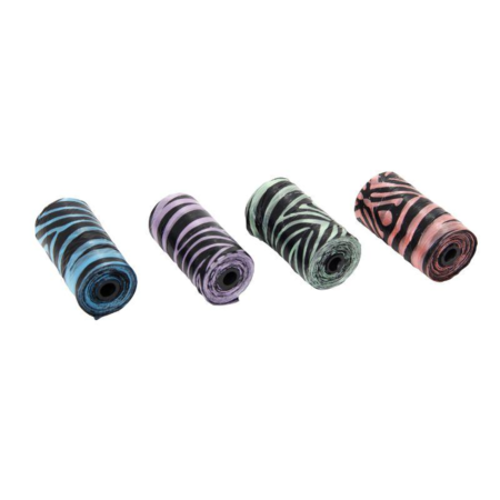 Sachets ramasse crottes, 4x20 sacs, 4 couleurs