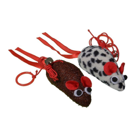 Souris fantaisies x2, 9cm