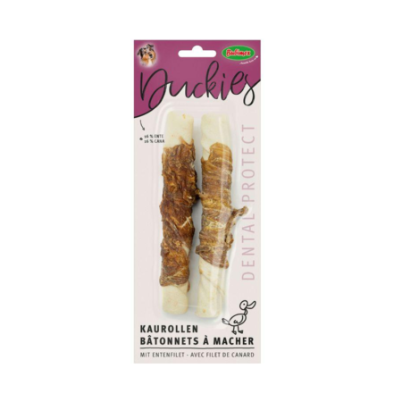 Duckies Bâtonnets à mâcher au canard x2, 90g