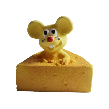 Souris avec fromage, latex, 8cm