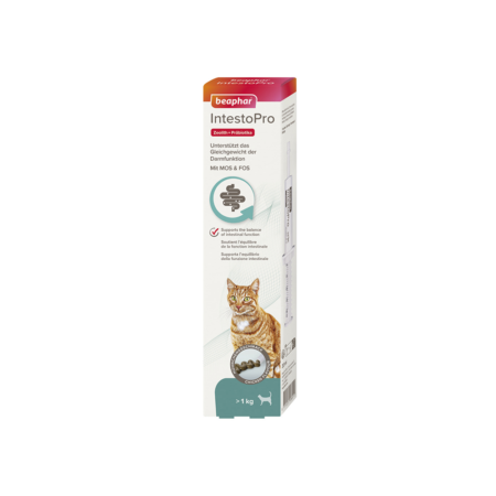 Beaphar IntestoPro Pâte Chat 20ml - Soutien Digestif FOS & MOS