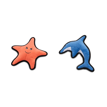 Beco Rough and Tough Medium - Dolphin & Star Fish - Jouet Chien
