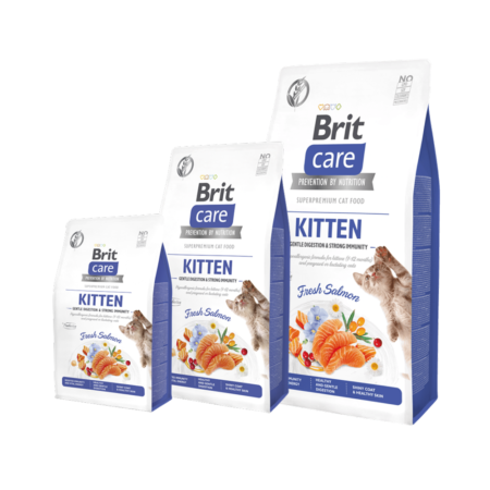 Brit Care Cat Grain-Free Kitten Gentle Digestion&Strong Immunity - 400 g, 2kg & 7kg