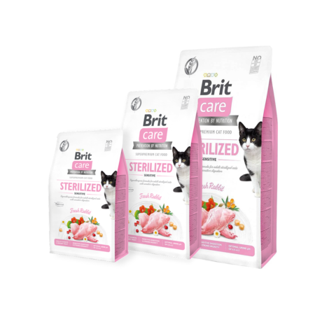 Brit Care Cat Grain-Free Sterilized Sensitive - 400g, 2kg & 7kg