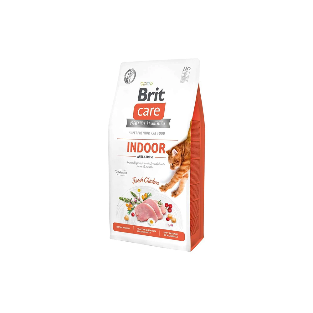 Brit Care Croquettes Chat Sans Céréales Anti-Stress Indoor 400g, 2kg, 7kg Brit Care Croquettes Chat Sans Céréales Anti-Stress Indoor 400g, 2kg, 7kg