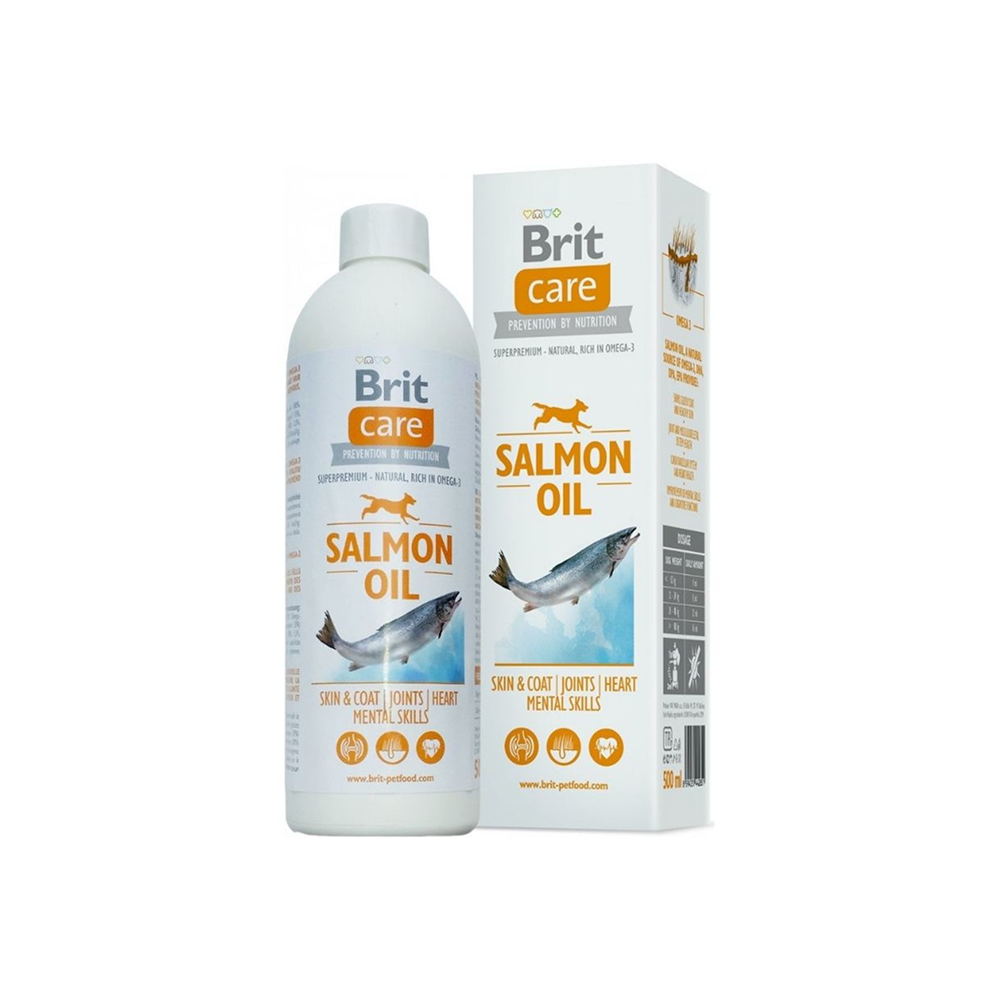 Brit Care Huile de Saumon Complément Chien & Chat - 500ml Brit Care Huile de Saumon Complément Chien & Chat - 500ml
