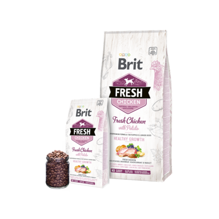 Brit Fresh Croquettes Chiot Poulet & Pomme de Terre 2.5kg & 12kg