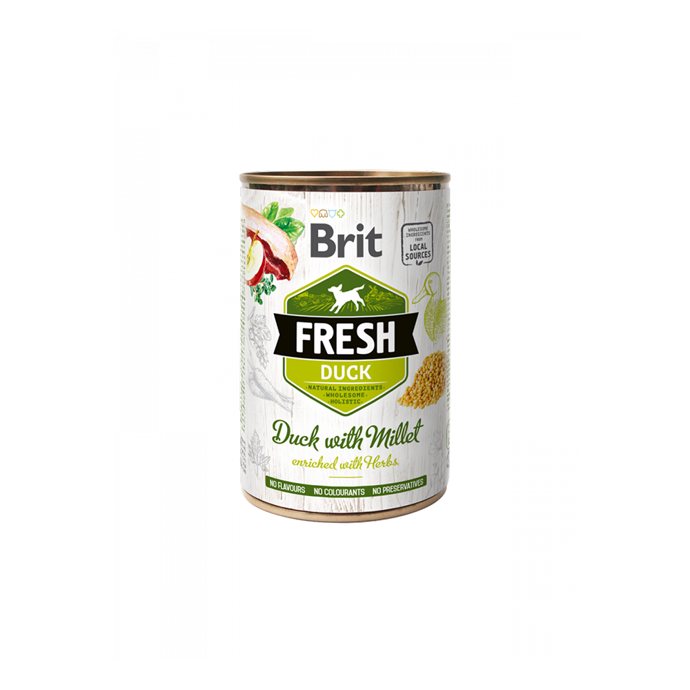 Brit Fresh Pâtée Canard & Millet 400g pour Chien Brit Fresh Pâtée Canard & Millet 400g pour Chien