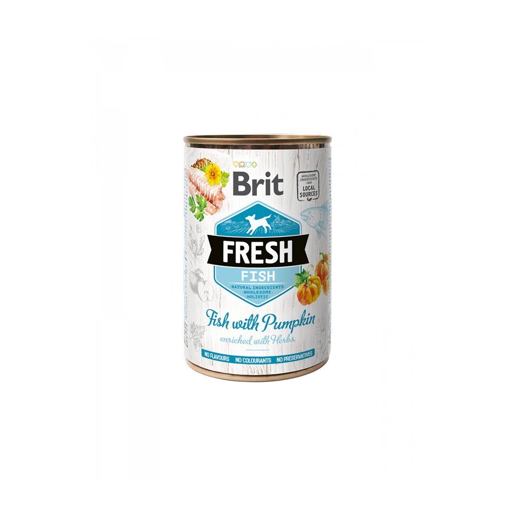 Brit Fresh Pâtée Poisson et Potiron 400g pour Chiens Brit Fresh Pâtée Poisson et Potiron 400g pour Chiens