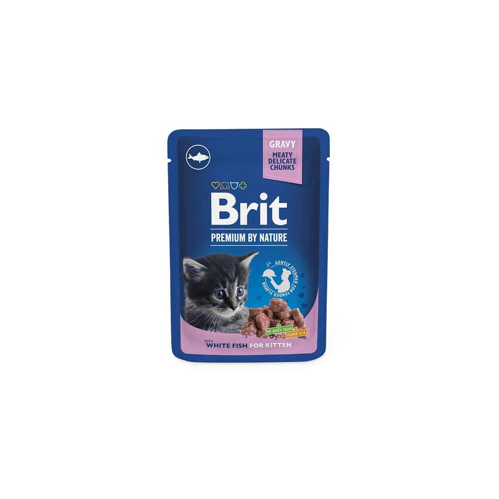 Brit Premium Cat Pâtée Chatons 100g - Poisson Blanc Brit Premium Cat Pâtée Chatons 100g - Poisson Blanc