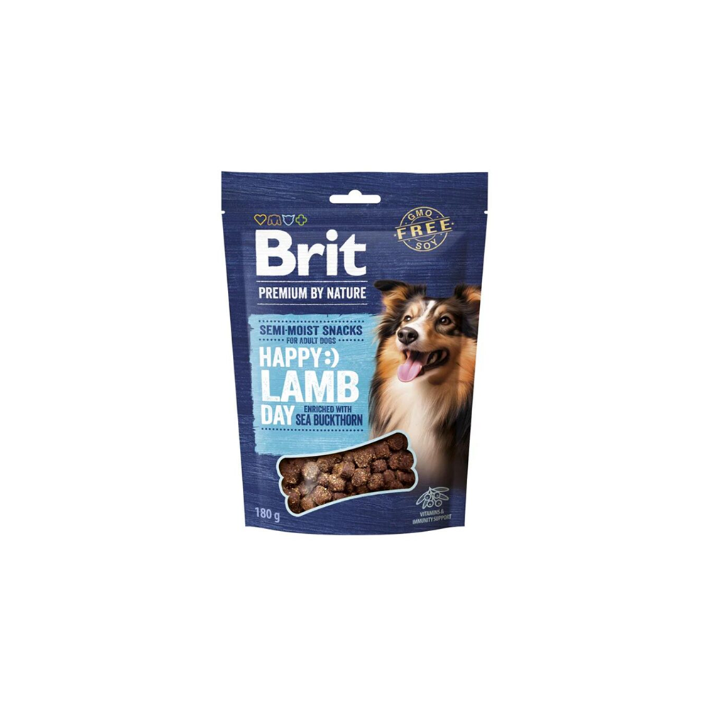 Brit Premium Dog Semi-moist Snacks 180g - Lamb with Sea Buckthorn Brit Premium Dog Semi-moist Snacks 180g - Lamb with Sea Buckthorn