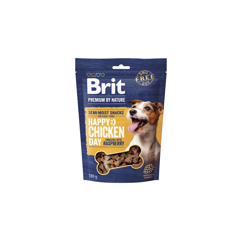 Brit Premium Friandises Chien Semi-moist Poulet Framboise 180g Brit Premium Friandises Chien Semi-moist Poulet Framboise 180g