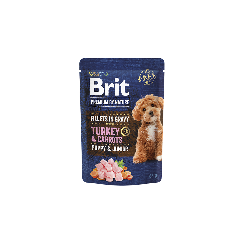 Brit Premium Pâtée Dinde Carotte Chiot 85g - Puppy & Junior Brit Premium Pâtée Dinde Carotte Chiot 85g - Puppy & Junior
