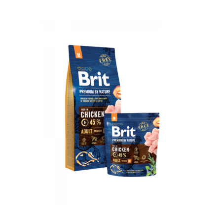 Brit Premium by Nature Adult M Croquettes Chien 3kg & 15kg