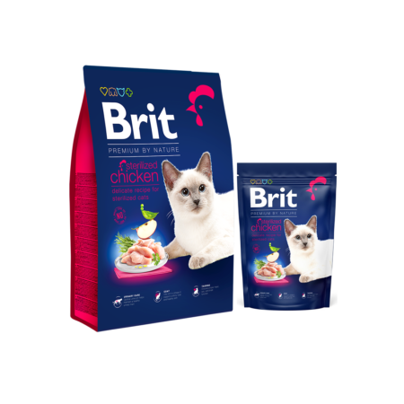 Brit Premium by Nature Cat Sterilized Chicken - 1,5kg & 8kg