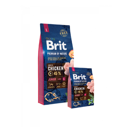 Brit Premium by Nature Croquettes Chiot Large 3kg & 15kg