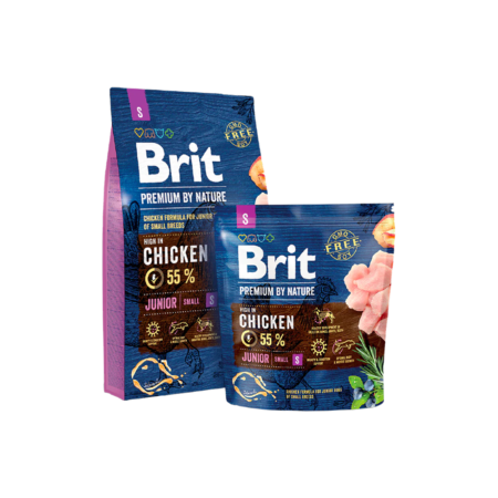 Brit Premium by Nature Junior S Croquettes Chiot 1kg et 3kg