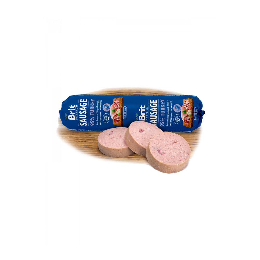 Brit Sausage Dinde - Pâtée Complète pour Chien (Dinde & Pois) Brit Sausage Dinde - Pâtée Complète pour Chien (Dinde & Pois)