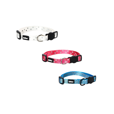 Bubimex Collier Réfléchissant XS 10mm 20-32cm (Bleu, Fushia, Ivoire)