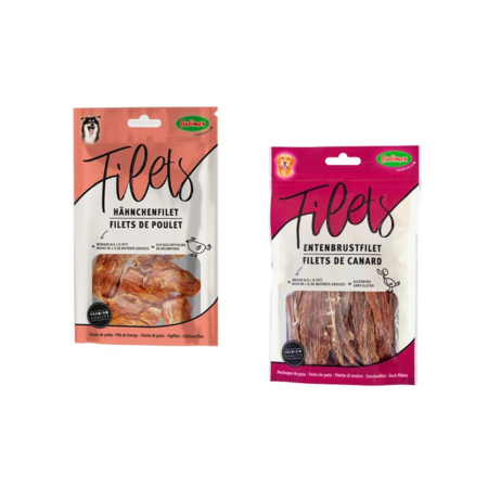 Bubimex Filets 70g _ Friandises Poulet & Canard pour Chiens