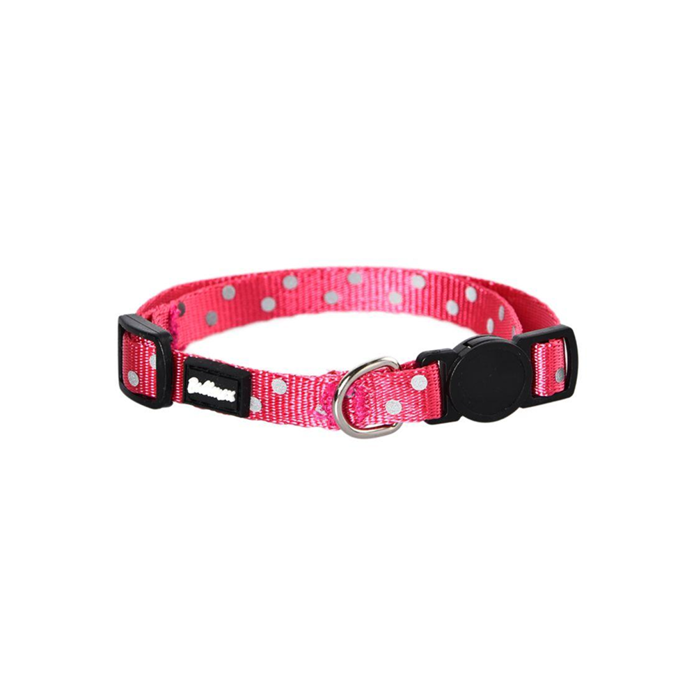 COLLIER RÉGLABLE, RÉFLÉCHISSANT, XS, 10MM - 20-32CM - Fushia COLLIER RÉGLABLE, RÉFLÉCHISSANT, XS, 10MM - 20-32CM - Fushia