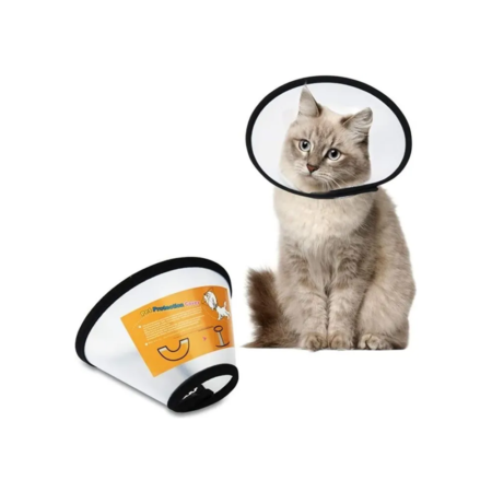 Collier Chirurgical avec Velcro et Bordure Chat & Chien M & L & XL