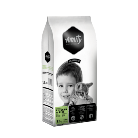 Croquettes Chat Amity 1.5kg Chiken Rice Kitten
