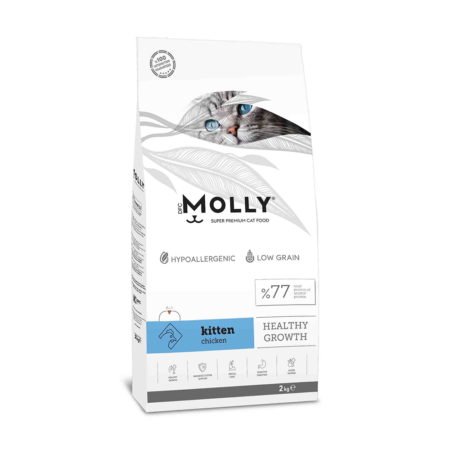 Croquettes Chat Molly 2kg Kitten Chicken