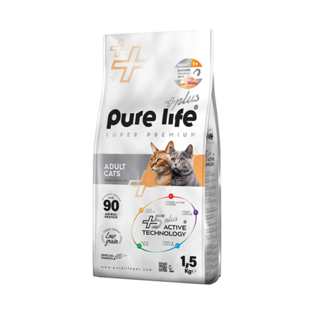 Croquettes Chat Purelife 1.5Kg Adult