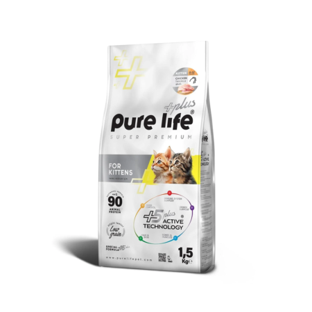 Croquettes Chat Purelife 1.5Kg Kitten