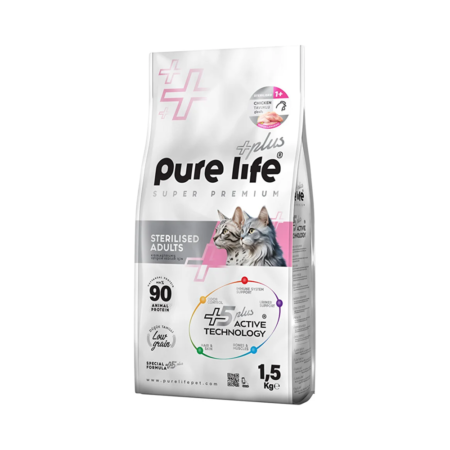 Croquettes Chat Purelife 1.5Kg Sterilised
