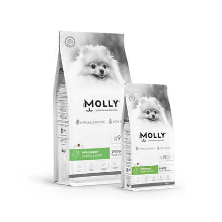 Croquettes Chien Molly 2kg Mini puppy healty growth