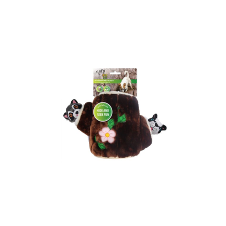 Dig it - Tree Trunk Burrow With Raccoon and Bagder Toys