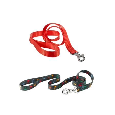 Ferplast Collier pour Chien Nylon 15mm x 120cm - Rouge & Cirque