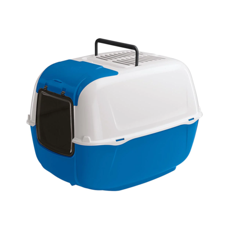 Ferplast TOILET HOME PRIMA CABRIO - Bac à Litière Couvert pour Chat