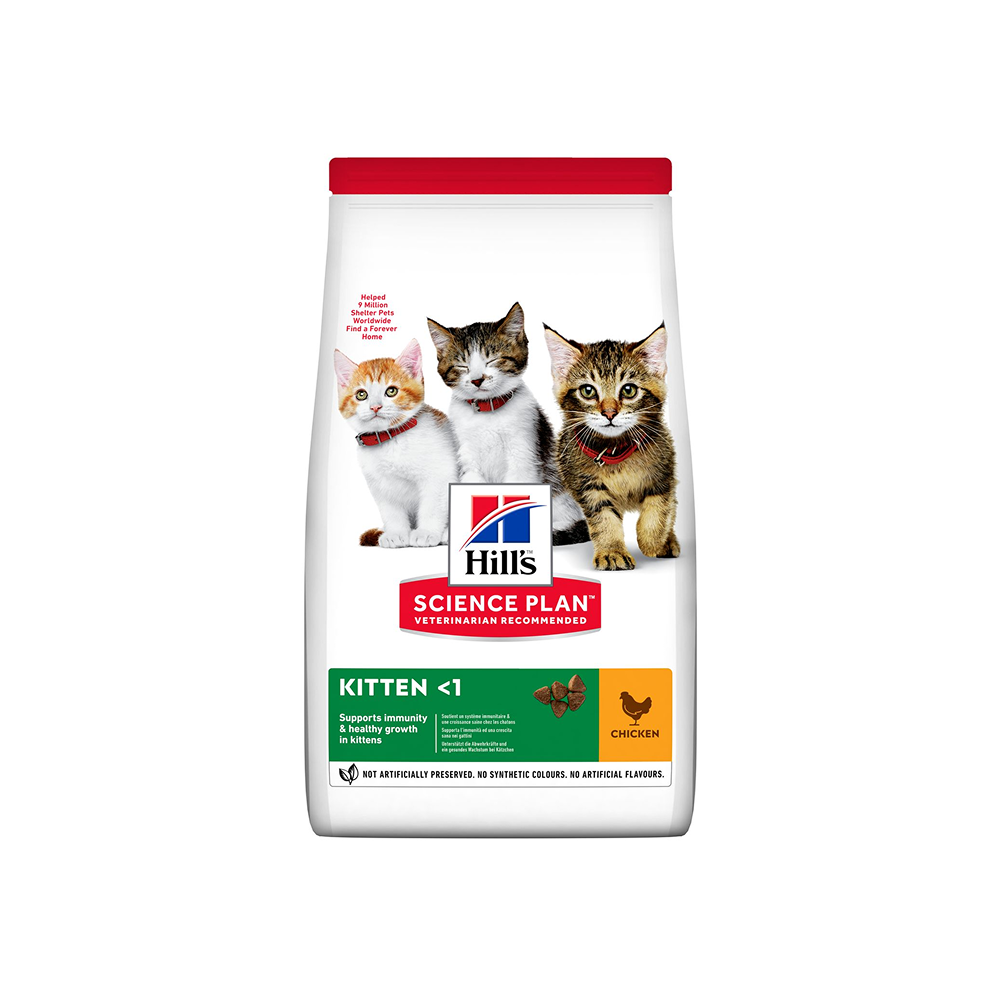 Hill’s Science Plan Kitten Aliment pour Chaton au Poulet (300g-3kg-7kg) 1 Hill’s Science Plan Kitten Aliment pour Chaton au Poulet (300g-3kg-7kg) 1