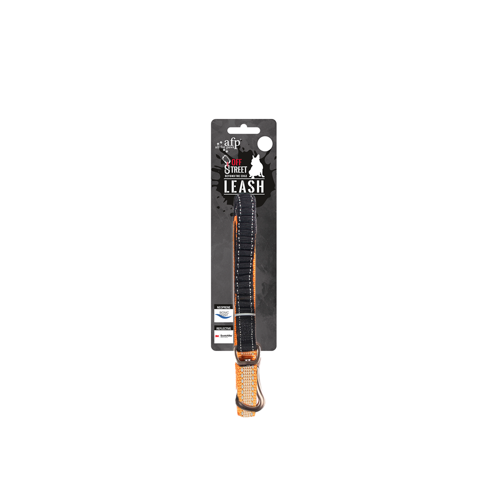 Off Street - Dog Leash Tangerine S-M Off Street - Dog Leash Tangerine S-M