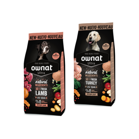 Ownat Ultra Medium 12 KG - Chien : LAMB AND RICE & LIGHT