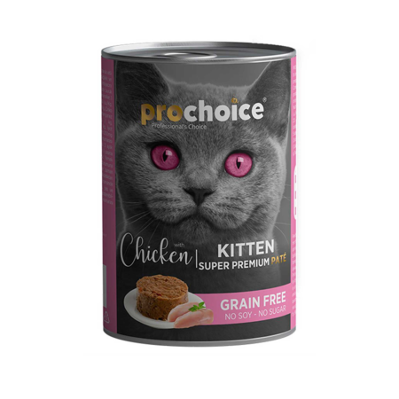 Pattés en boite Chat Prochoice 400gr Kitten Chicken