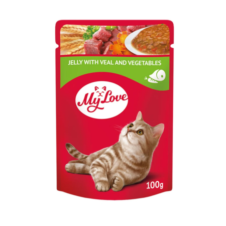 Pattés en sachet Chat Mylove Veau and Vegetable