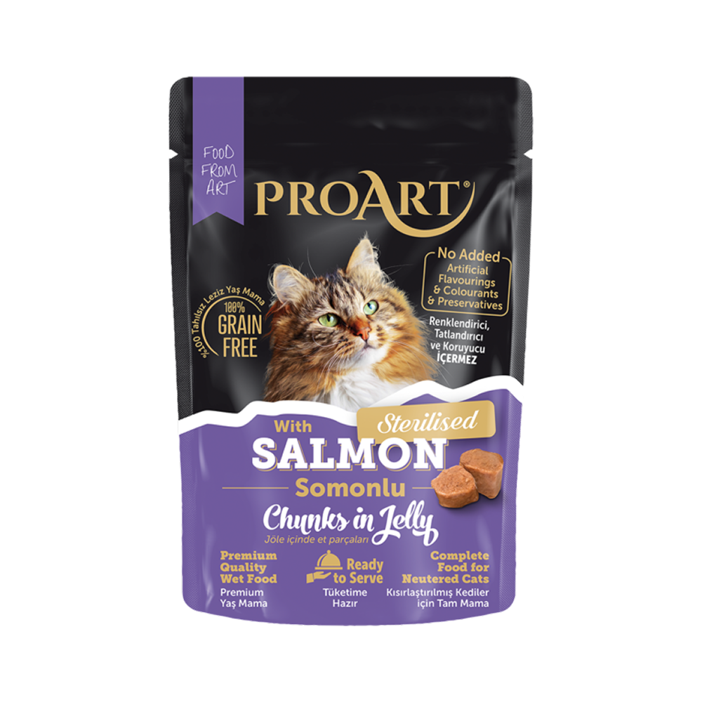 Pattés en sachet Chat Proart Sterilised Saumon Pattés en sachet Chat Proart Sterilised Saumon