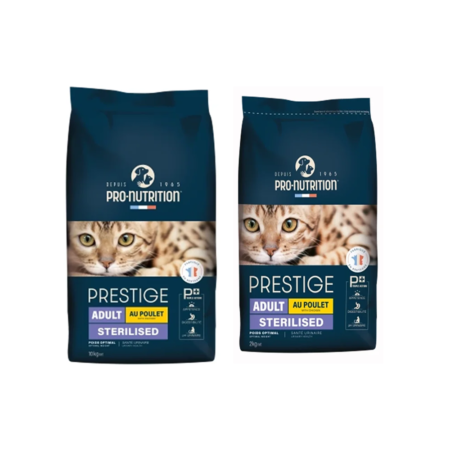 Prestige Croquettes Stérilisé Poulet 2kg & 10kg