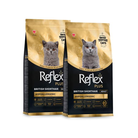 Reflex Plus British Shorthair Croquettes 1.5kg - Chaton & Adulte