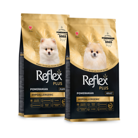 Reflex Plus Croquettes Pomeranian 2kg - Chiot & Adulte Breed Series
