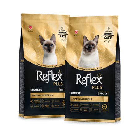 Reflex Plus Croquettes Siamese 1.5kg - Chaton & Adulte Breed Series