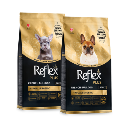 Reflex Plus French Bulldog Croquettes 1,5kg & 3kg - Chiot & Adulte