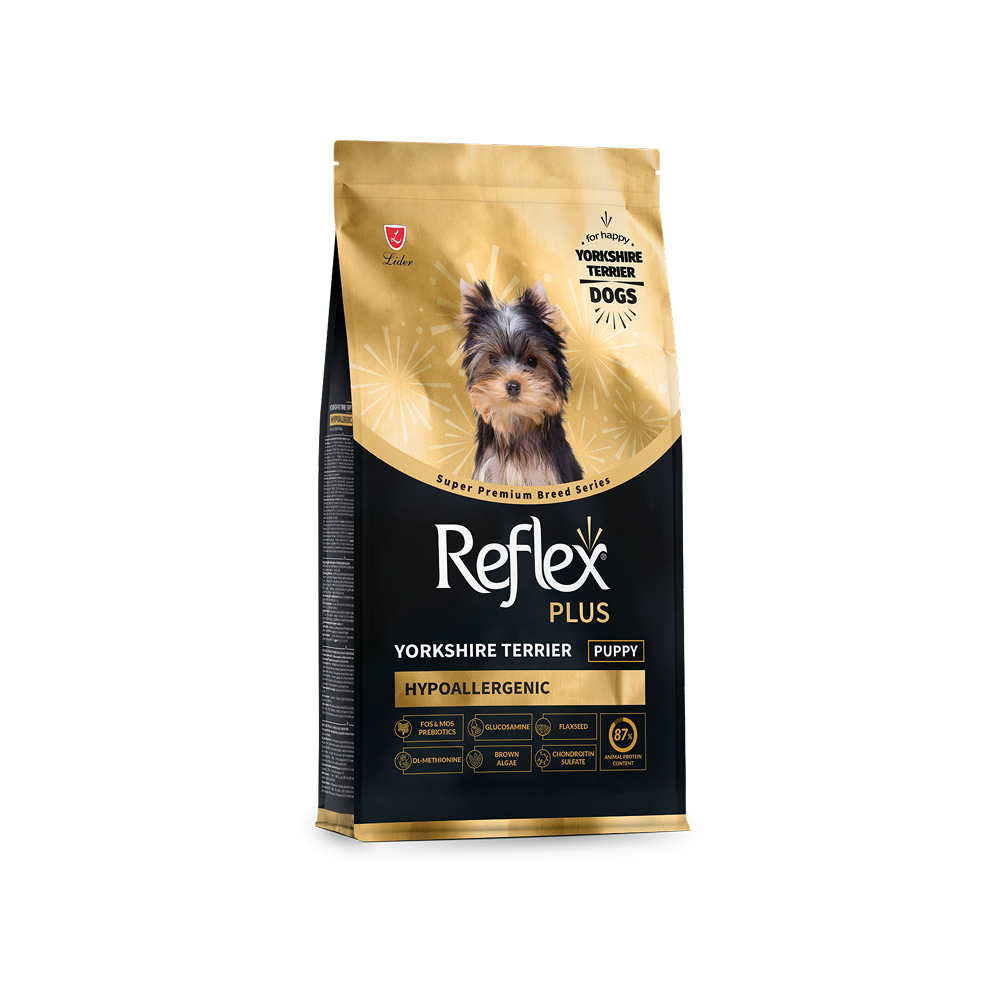 Reflex Plus Yorkshire Terrier Croquettes Chiot 1,5 kg Breed Series Reflex Plus Yorkshire Terrier Croquettes Chiot 1,5 kg Breed Series