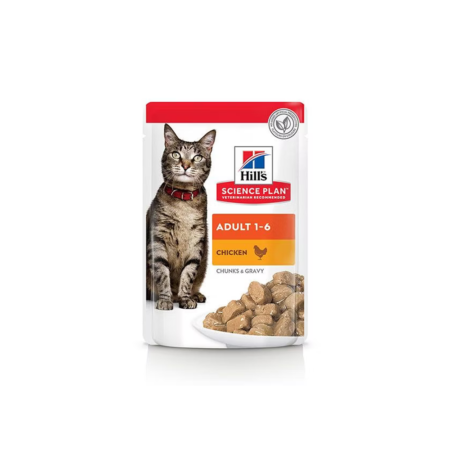Science Plan Pâtée Adulte pour Chats en pochon Poulet (12x85g)